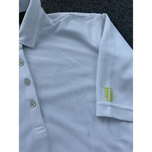 Taylor Jordan Shirt Mens XLarge White Polo Short Sleeve Collared Pullover Logo
